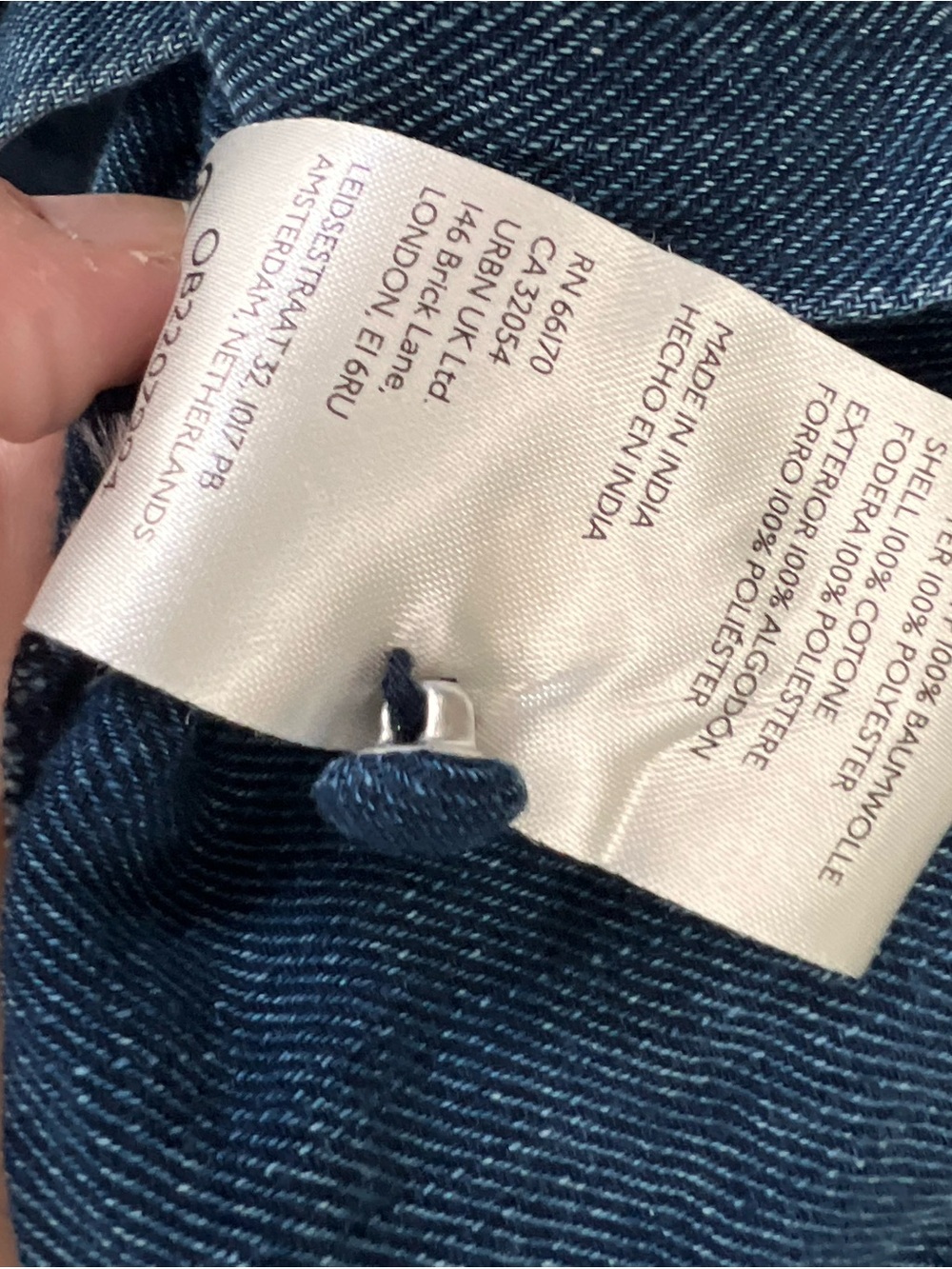 Anthropologie The Lisa Smocked Puff Sleeve Soft Denim Peasant Top in Deep Blue L - Picture 5 of 7